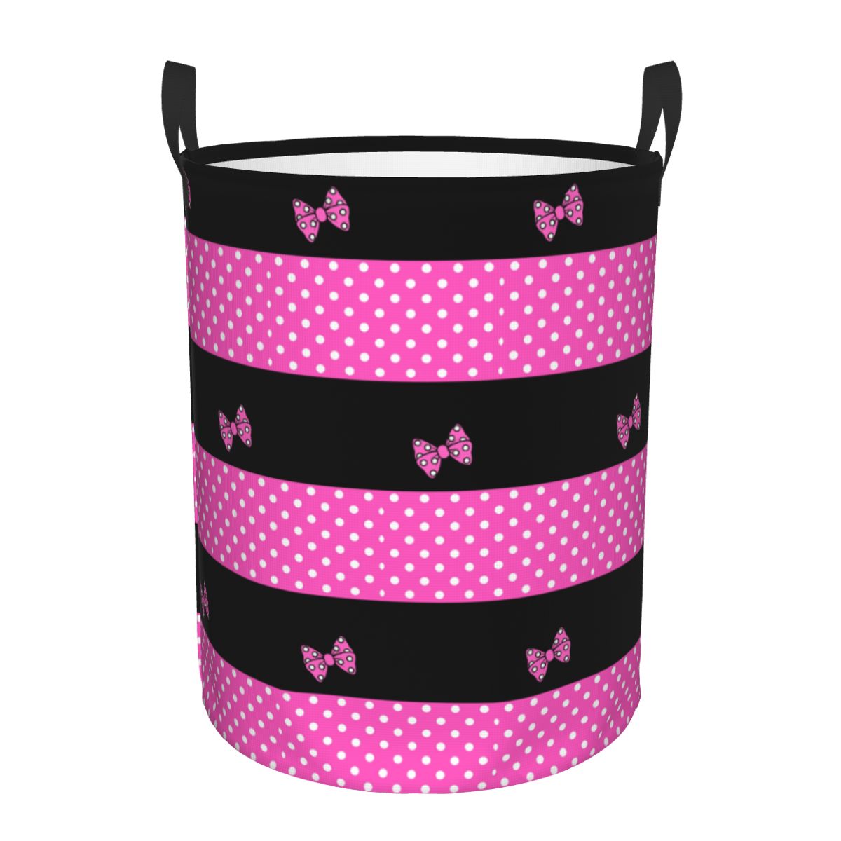 Kids Toys Clearance - Keranjang cucian kustom Pink Minnie Polkadots,
