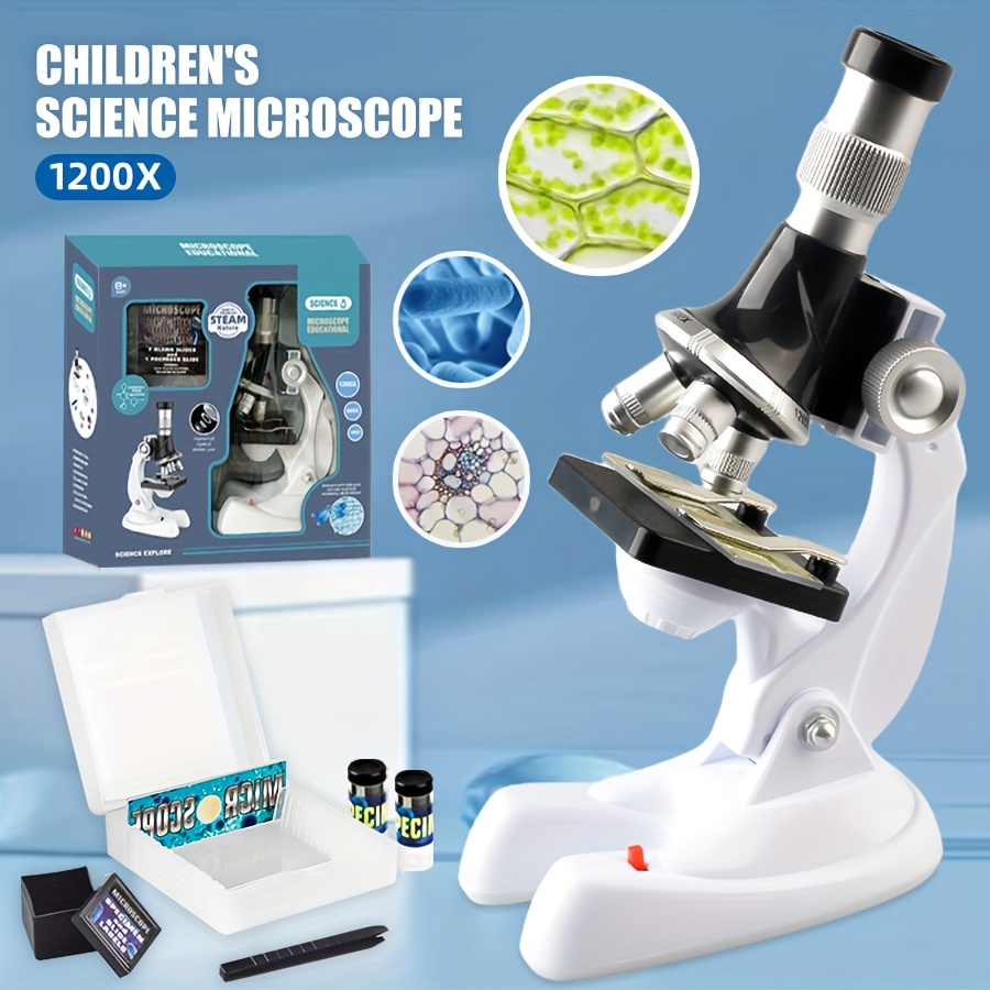 Microscope Kids Science - Kit Eksperimen Sains STEM Mikroskop, Sudut
