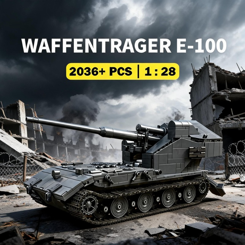 Kids Xbox Toys - Blok Bangunan Tank Berat Waffentrager auf