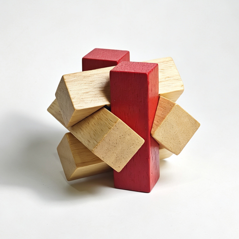 Wooden Puzzle Kids - Teka-teki Simpul untuk Dewasa & Anak-anak,