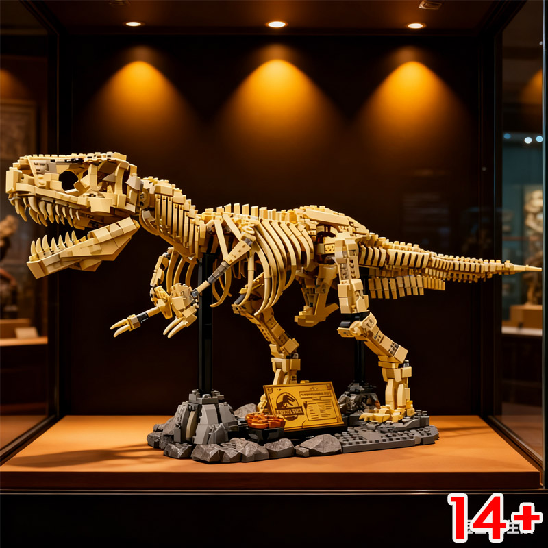 Kids Toys Home - 3145pcs Blok Bangunan Fosil Dinosaurus 105cm