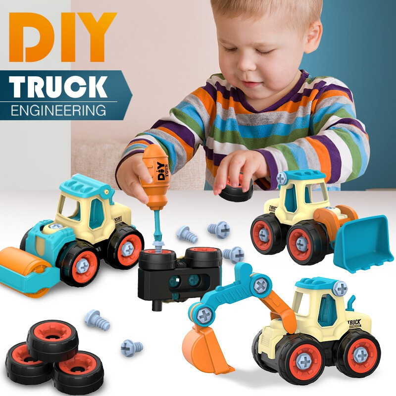 Kids Toys 2 Year Old - Kacang bongkar muat truk penggali, mainan