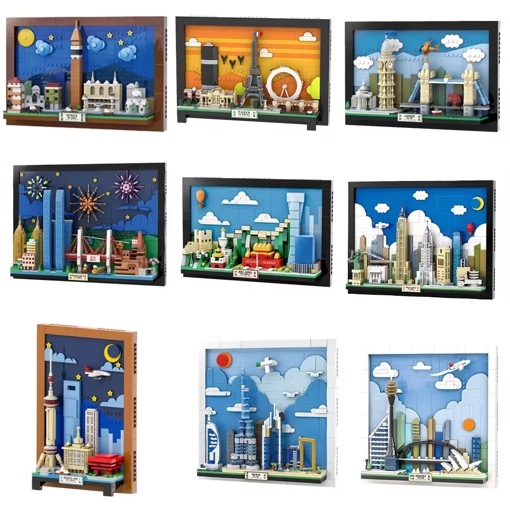 Kids Toys Paris - Blok Puzzle Kartu Pos Kota MOC