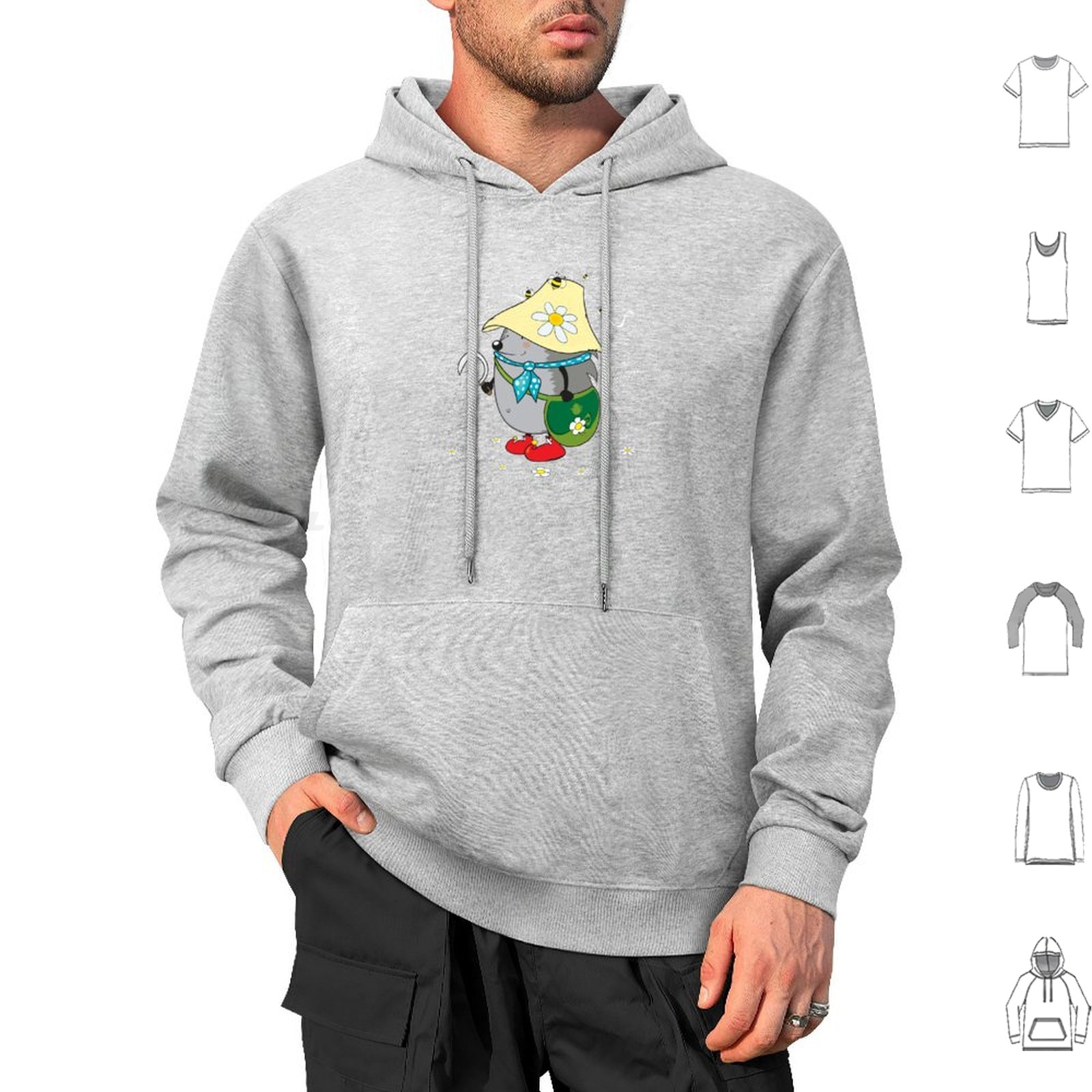 Kids Toys Vector - Hoodie Forest Druid Katun Lengan Panjang