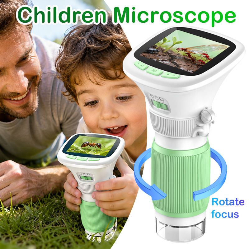 Microscope Kids Science - Mikroskop Digital Portabel Genggam untuk Anak