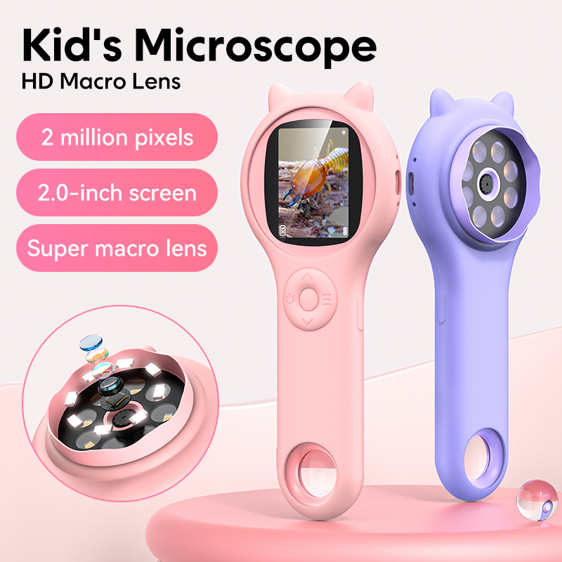 Microscope Kids Science - Mikroskop Optik Anak Mini dengan Fungsi
