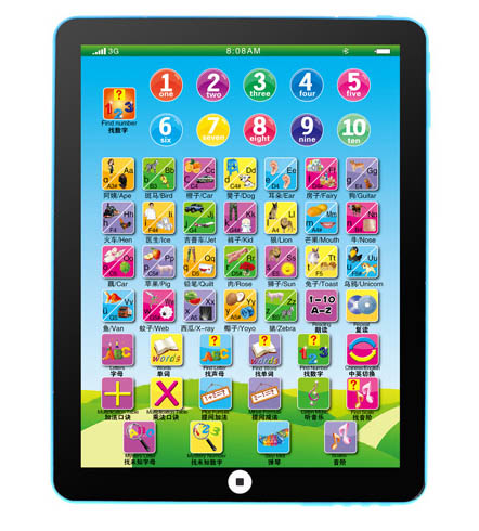 Learning Tablet Kids - Mainan Edukasi Anak-anak Plastik Musikal 2-4