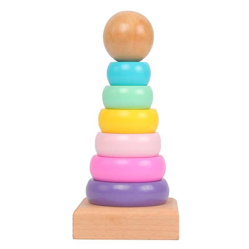 Mainan kayu Ferrule menara pel - Kids Toys 2 Year Old ulasan dan harga