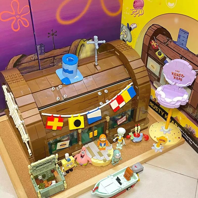 Set Blok Bangunan SpongeBob Kr - Kids Xbox Toys ulasan dan harga