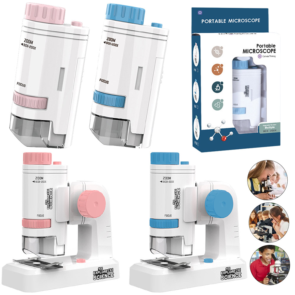 Mikroskop Saku Genggam 80-200X - Microscope Kids Science ulasan dan harga