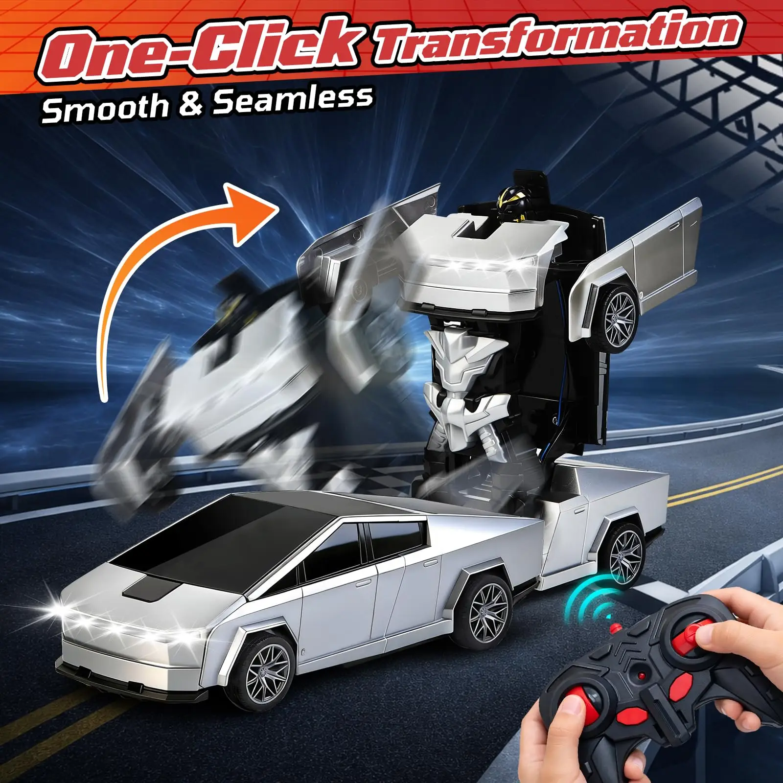 Mobil Robot Transformasi RC 2. - Kids Xbox Toys ulasan dan harga