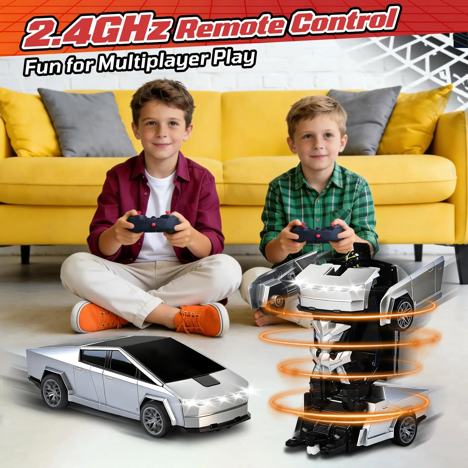Mobil Robot Transformasi RC 2. - Kids Xbox Toys ulasan dan harga