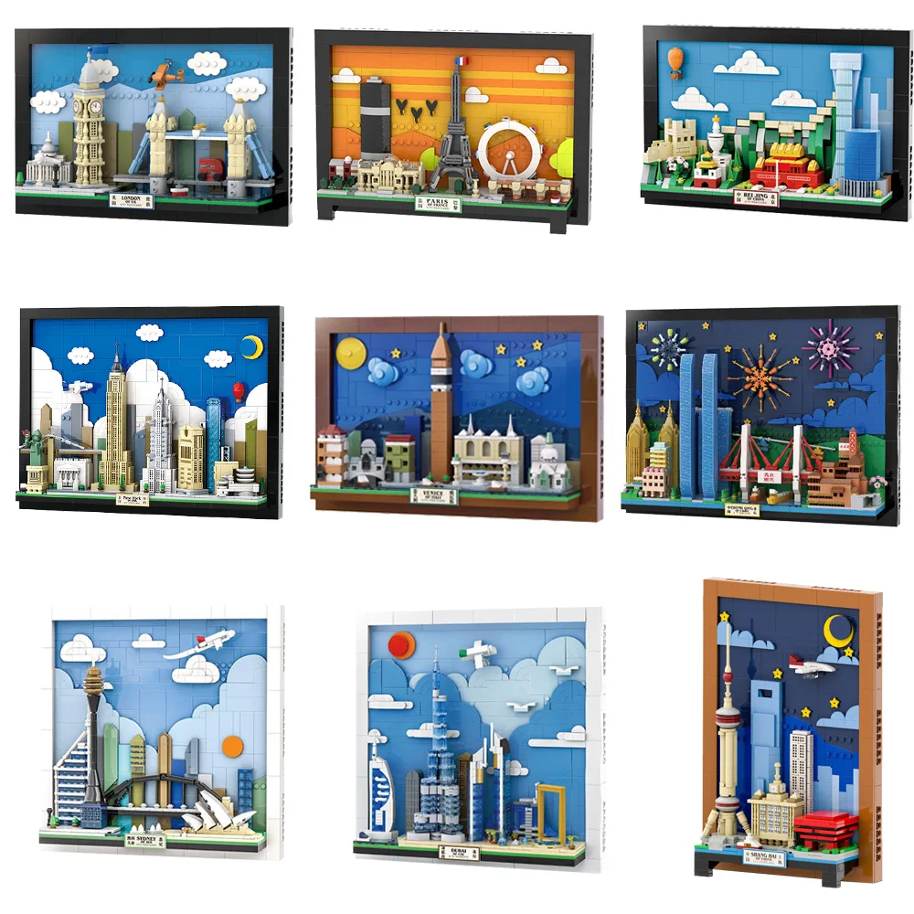 Blok Bangunan Pemandangan Kota - Kids Toys Paris ulasan dan harga