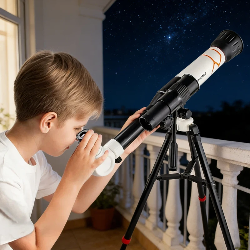 Teleskop Anak-anak 40X Mainan  - Microscope Kids Science ulasan dan harga