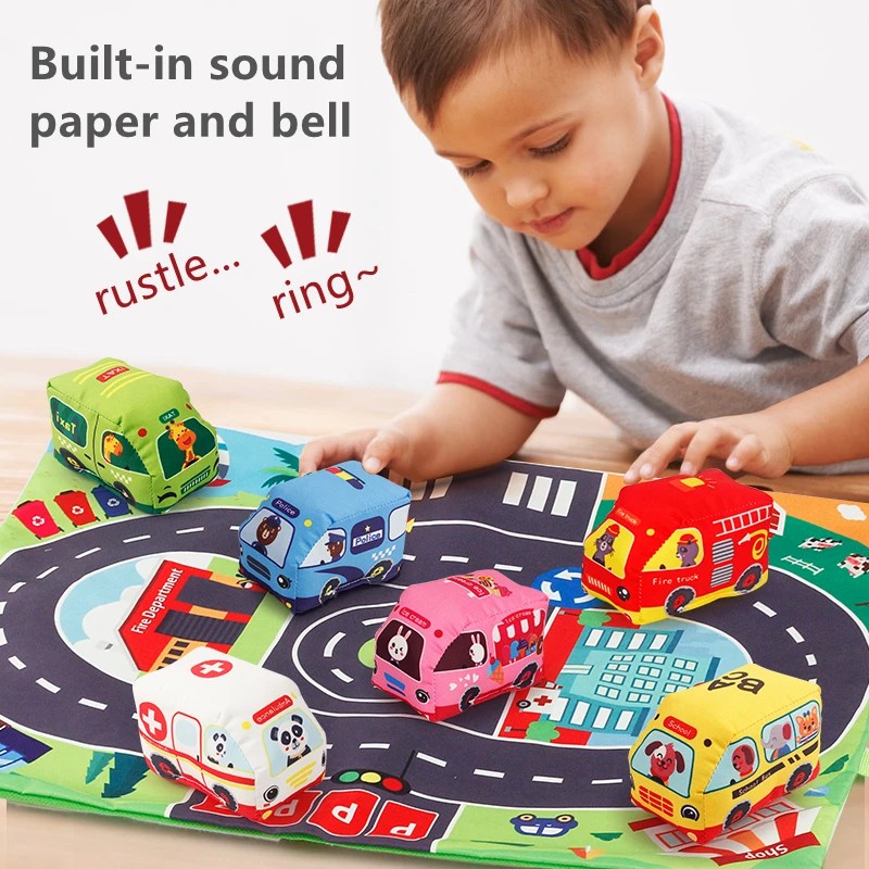 Set mainan mobil lembut, denga - Kids Toys 2 Year Old ulasan dan harga