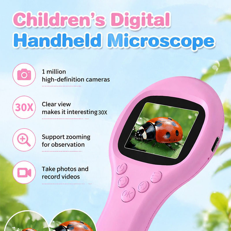 Mikroskop Digital HD Genggam 1 - Microscope Kids Science ulasan dan harga