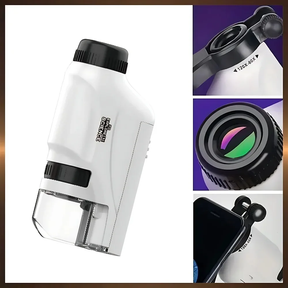 Mikroskop 60-120X Mikroskop Ge - Microscope Kids Science ulasan dan harga